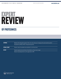 Cover image for Expert Review of Proteomics, Volume 19, Issue 7-12, 2022