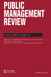 Cover image for Public Management Review, Volume 23, Issue 11, 2021