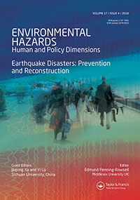 Cover image for Environmental Hazards, Volume 17, Issue 4, 2018
