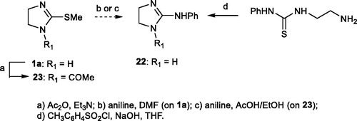 Scheme 2. Synthesis of compounds 22 and 23.