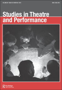 Cover image for Studies in Theatre and Performance, Volume 32, Issue 3, 2012