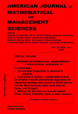 Cover image for American Journal of Mathematical and Management Sciences, Volume 25, Issue 1-2, 2005