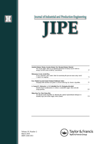 Cover image for Journal of Industrial and Production Engineering, Volume 35, Issue 2, 2018