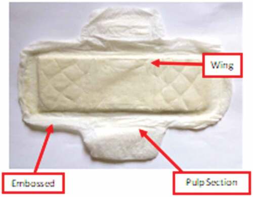 Figure 12. The top part of the sanitary pad.