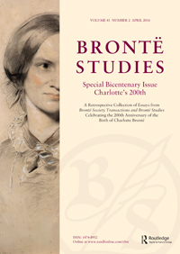 Cover image for Brontë Studies, Volume 41, Issue 2, 2016