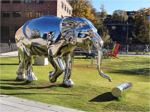 Figure 6. The sculpture “The elephant and Moss” by Linda Bakke. © Joar Skrede.
