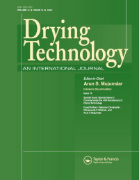 Cover image for Drying Technology, Volume 41, Issue 16, 2023