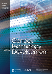 Cover image for Gender, Technology and Development, Volume 21, Issue 3, 2017