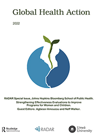 Cover image for Global Health Action, Volume 15, Issue sup1, 2022