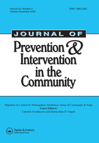 Cover image for Journal of Prevention & Intervention in the Community, Volume 50, Issue 4, 2022
