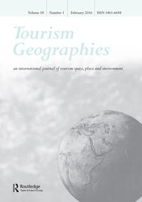 Cover image for Tourism Geographies, Volume 18, Issue 1, 2016