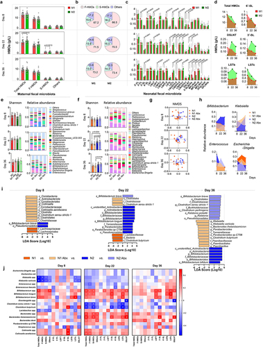 Figure 6. Analysis of data from the 20 paired mothers and infants.