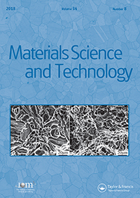 Cover image for Materials Science and Technology, Volume 34, Issue 8, 2018