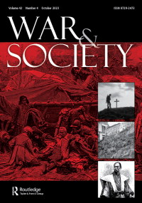 Cover image for War & Society, Volume 42, Issue 4, 2023