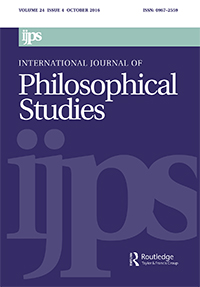 Cover image for International Journal of Philosophical Studies, Volume 15, Issue 3, 2007