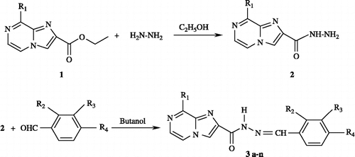 Scheme 1.  Synthesis of hydrazide derivatives.