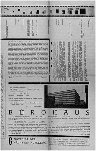 Figure 1 Page from Ludwig Mies van der Rohe, “Bürohaus”, G, 1 (1923), 3.