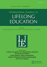 Cover image for International Journal of Lifelong Education, Volume 38, Issue 4, 2019