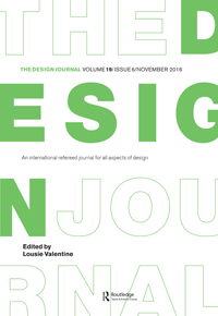 Cover image for The Design Journal, Volume 19, Issue 6, 2016