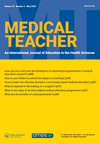 Cover image for Medical Teacher, Volume 42, Issue 5, 2020