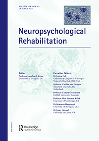 Cover image for Neuropsychological Rehabilitation, Volume 33, Issue 9, 2023