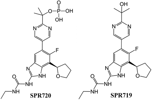 Figure 1. Chemical structures of SPR720 and SPR719.
