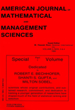 Cover image for American Journal of Mathematical and Management Sciences, Volume 5, Issue 3-4, 1985