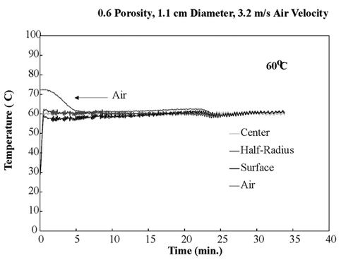 Figure 4. Isothermal temperature profiles.