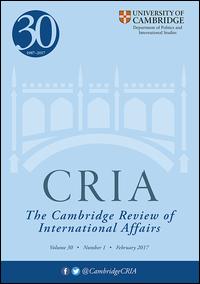 Cover image for Cambridge Review of International Affairs, Volume 18, Issue 1, 2005
