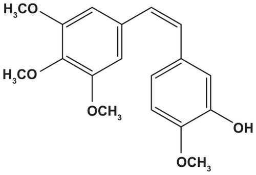 Scheme 1 Molecular structure of combretastatin A4.