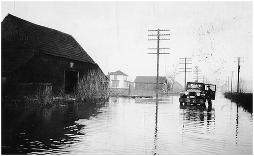 Figure 6. Flood at Hornby’s house, 1935. (Surrey Archives 180.9.06.)