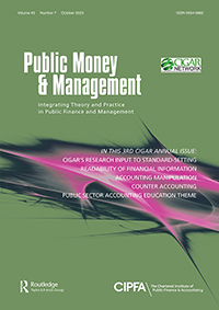 Cover image for Public Money & Management, Volume 43, Issue 7, 2023