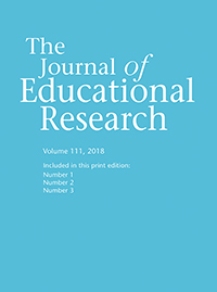 Cover image for The Journal of Educational Research, Volume 111, Issue 1, 2018