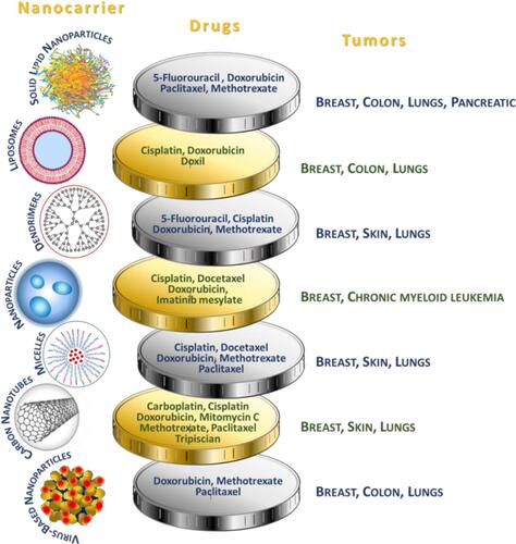 Figure 4 Use of nanocarriers.Citation73