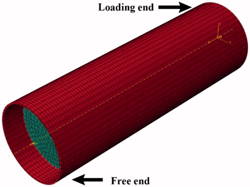 Figure 5. Finite element model of RCST2.