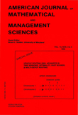 Cover image for American Journal of Mathematical and Management Sciences, Volume 13, Issue 3-4, 1993