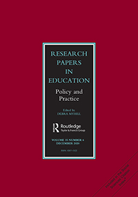 Cover image for Research Papers in Education, Volume 35, Issue 6, 2020