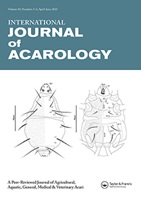 Cover image for International Journal of Acarology, Volume 49, Issue 3-4, 2023