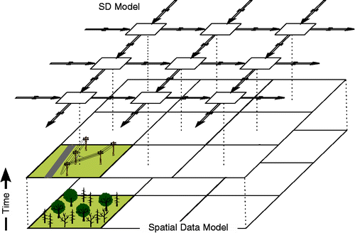 Figure 4 Structural change process type; land use change example