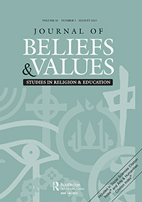 Cover image for Journal of Beliefs & Values, Volume 44, Issue 3, 2023