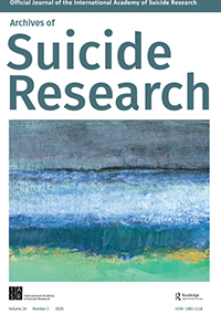 Cover image for Archives of Suicide Research, Volume 24, Issue 2, 2020