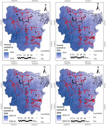 Figure 7. The rainfall in the Tra Khuc basin between 2010 and 2020.