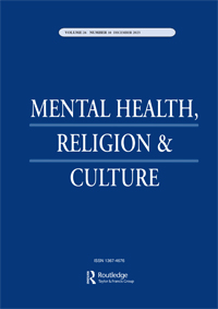 Cover image for Mental Health, Religion & Culture, Volume 26, Issue 10, 2023