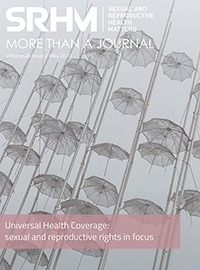 Cover image for Sexual and Reproductive Health Matters, Volume 28, Issue 2, 2020