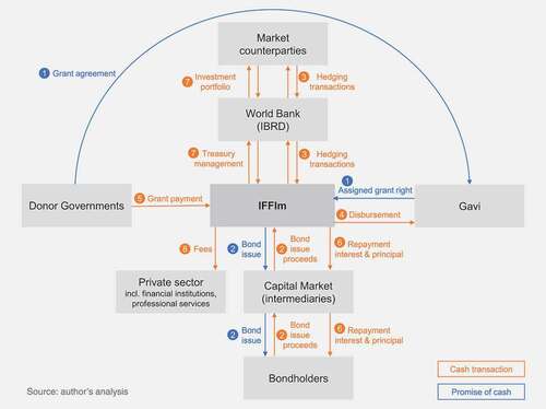 Figure 1. IFFIm model: Flow of money.