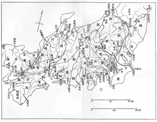 Figure 5 The Japanese Grid (1930).Source: Shibusawa (1933).