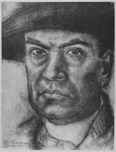 Daniel Vázquez Díaz, portrait of Rubén Darío, 1912. Lithograph.