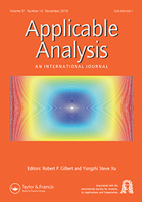 Cover image for Applicable Analysis, Volume 97, Issue 14, 2018