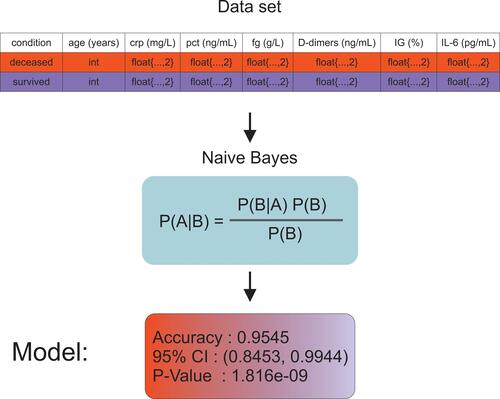 Figure 1 The scheme of Naive Bayes model building process.