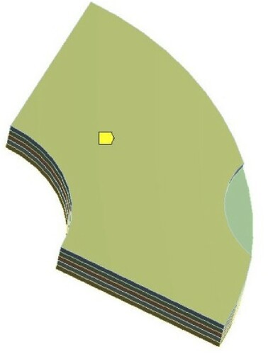 Figure 7. Superposition valve slice fluid–solid coupling: upper surface.